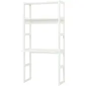 Hoppekids STOREY kokonaisuus, hyllyt 2kpl, pöytälevy, 80 cm - valkoinen White