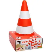 BIG Pylons, Set Of 4 Traffic Cones - Red - ONE SIZE