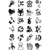 Creativ Company - Silicone Stamps Little Sweet Greetings 1 Sheet