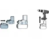 Rosfix Adapteri Makita MT20MN – Yhteensopiva 18V Li-Ion-akkujen kanssa, Kestävä rakenne, Helppo asennus