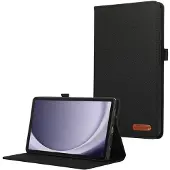 SKALO Samsung Tab A9 Kangaskotelo - Musta