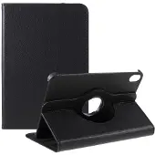 SKALO iPad Mini (2024) 360 Litchi Suojakotelo - Musta