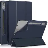 SKALO Lenovo Tab P12 Trifold Suojakotelo - Tummansininen