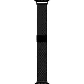 Sandstrom Apple Watch mesh ranneke 42-49 mm (musta)