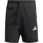 Adidas Urheiluhousut 'Essentials 3-Stripes Single Jersey Shorts' musta / valkoinen