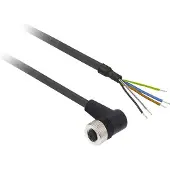 Schneider Electric Anturikaapeli PUR M12 5-napainen naaras, kulma 5 metriä XZCP1264L5
