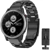 CaseOnline Rannekoru titaani Garmin Fenix 6S Pro - Musta