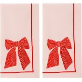 Vondels - Santa's Favorites Servetti rosetti 45 cm 2 kpl Vaaleanpunainen