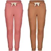 Minymo Basic 37 -Sweat Pant (2-Pack) - Pink - 134