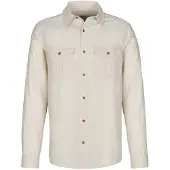 Fjällräven Men's Övik Travel Long Sleeved Shirt Chalk White Pitkähihaiset kauluspaidat XL