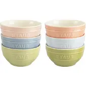 Staub Macaron keraaminen kulhosetti 12 cm, 6 osaa