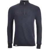 Woolpower Zip Turtleneck 400 Dark Navy - XXL