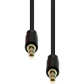 ProXtend Mini-Jack 3-Pin Slim Cable M-M Black 2M