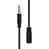ProXtend Mini-Jack 4-Pin Slim Extension Cable Black 3M
