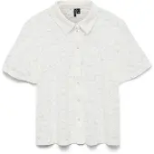 Vero Moda Vmhoney Lace Ss Shirt Wvn Ga - White - XS