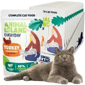 Animal Island ANIAL ISLAND Everyday Kalkkunafileet liemessä - kissan märkäruoka - 12 x 85g