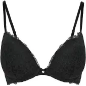 Hunkemoller Marine Padded Push-Up Underwired Bra - Black - 70 C