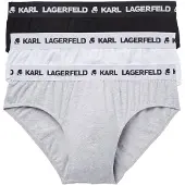 Karl Lagerfeld Alushousut harmaa / musta / valkoinen