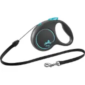 Flexi - Kelatalutin Black Design Cord Sininen, 5m, S, max 12kg - Koirat - Kaulapannat