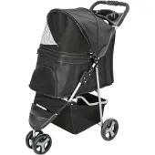 Trixie - Buggy Black 100 x 80 x 47 cm - Koirat - Koiran koulutus ja koiraurheilu - Pyöräilykorit ja tarvikkeet