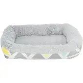 Trixie - Bunny Cuddly Bed Plush Gray 30 x 6 x 22 cm - Pieneläimet - Pesät ja häkkitarvikkeet - Sängyt ja riippumatot