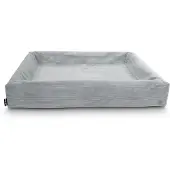 Bia Bed - päällinen Rib Grey nro 6 - 80 x 100 cm - 80 x 100 cm - Koirat - Koiranpedit ja pehmusteet - Koiransängyt ja koiranpedit