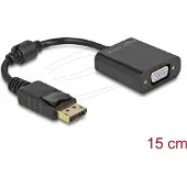DeLOCK – Adapter DisplayPort 1.2 male to VGA female black (61006)