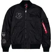 Alpha industries Välikausitakki 'Flying Tigers' musta