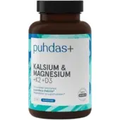 Puhdas+ Kalsium & Magnesium + K2-vitamiini + D3-vitamiini
