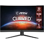 MSI G32C4X, 80 cm (31.5"), 1920 x 1080 pikseliä, Full HD, 1 ms, Musta (9S6-3DA61T-035)