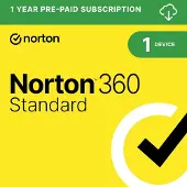 Norton 360 Standard | 1 laite | 1 vuosi | 10 GB pilvitallennustilaa