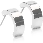 Blomdahl Natural Titanium Penda Plain Grand Curved 15 mm