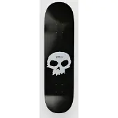 Zero Single Skull 8.5" Skeittilaudan dekki black / white Koko Uni