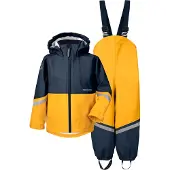 Didriksons Sadevaatteet m. Henkselit - Waterman - Kaura Yellow/L - - 130 - Sadevaatteet