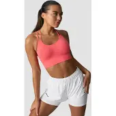 ICANIWILL Define Seamless Sports Bra Dark Pink Peach