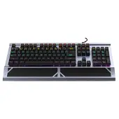 Inca IKG-444, Täysikokoinen (100 %), Langallinen, USB, Mekaaninen, RGB LED, Harmaa