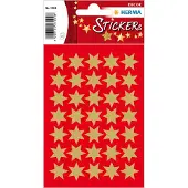 Herma 3904, Paperi, Kulta, Tähtikuvio, Kiinteä, Joulu, 105 kpl