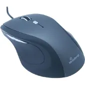 MediaRange MROS202, Oikeakätinen, Optinen, USB A-tyyppi, 2400 DPI, Musta, Harmaa