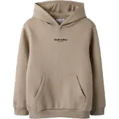 Name it Nkmbrody Ls Nreg Sweat Wh Bru Noos - Beige - 134-140