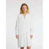 Selected Slfdahlia Ls Short Broderi Dress B - White - 42