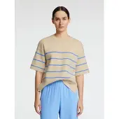 Selected Slfliva 2/4 Knit O-Neck Noos - Beige - L