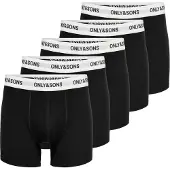 Only & Sons Bokserishortsit 'Fitz' musta / valkoinen