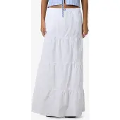 Noisy May Nmfreja Popeline Maxi Skirt Wvn - White - M