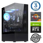 INTOP Tietokone Ryzen 5 5600X 32GB 500SSD M.2 NVME RTX5060Ti 16GB no-OS