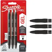 Sharpie S-Gel 0,7 mm 3 kpl Black