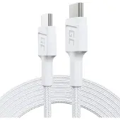 Green Cell PowerStream USB-C Typ C 2m, Power Delivery 60W, Quick Charge 3.0 Biały