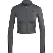 Adidas Hyperglam Rib Zip Thru Cover Up Kokovetoketjullinen Collegepaita