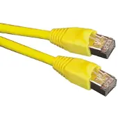 Black Box GIGATRUE CAT6A 550-MHZ STRANDED ETHERNET PATCH CABLE - SHIELDED (S/FTP), LSZH, SNAGLESS BOOT, YELLOW, 10-M (32.8-FT.) (CAT6A-YEL-10M)