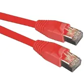 Black Box GIGATRUE CAT6A SHIELDED (S/FTP) ETHERNET PATCH CABLE - LSZH, SNAGLESS, RED, 3-M (9.8-FT.) (CAT6A-RD-3M)