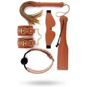 Blaze Elite - BDSM-setti - 5 osaa - konjakinvärinen